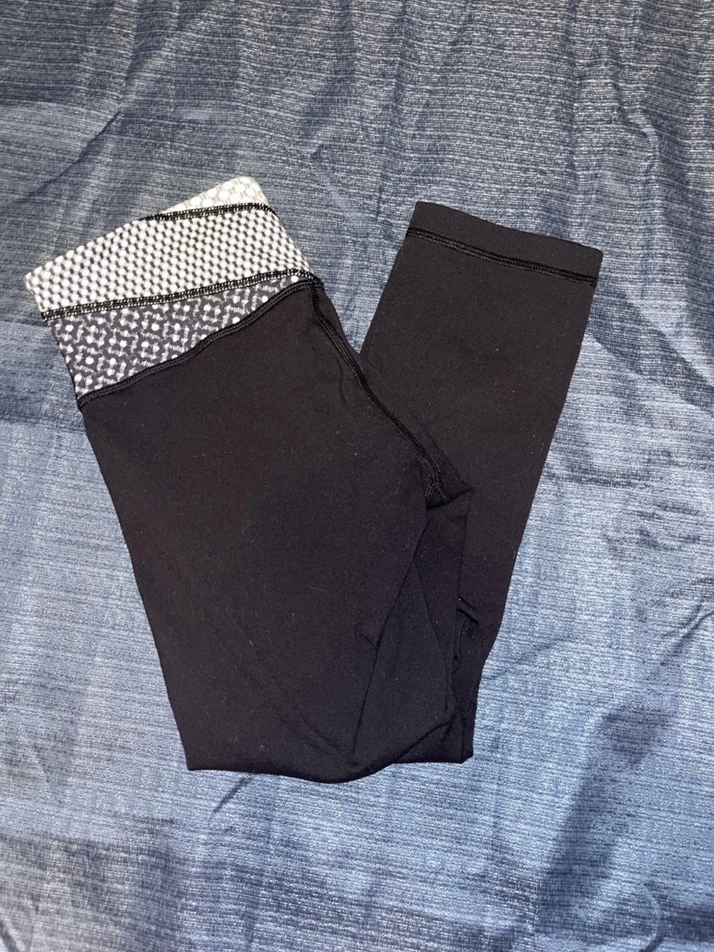 Lululemon Leggings with Patterned Waistband